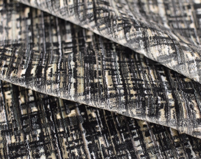 VELVET Fabric 34441 816 New Ideas ANTHRACITE by Kravet Design, For Upholstery, Drapery, Bedding, Pillows, Handbags,