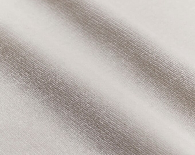 Maria Flora Velvet Fabric PALERMO White 30383 15, Use for Indoor/Outdoor,  Patio furniture, Cushions, Upholstery,