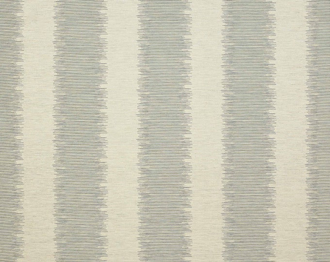Jane Churchill Fabric Iskar Stripe Silver J963F-01, Use for Upholstery, Drapery, Pillows, Cushions,