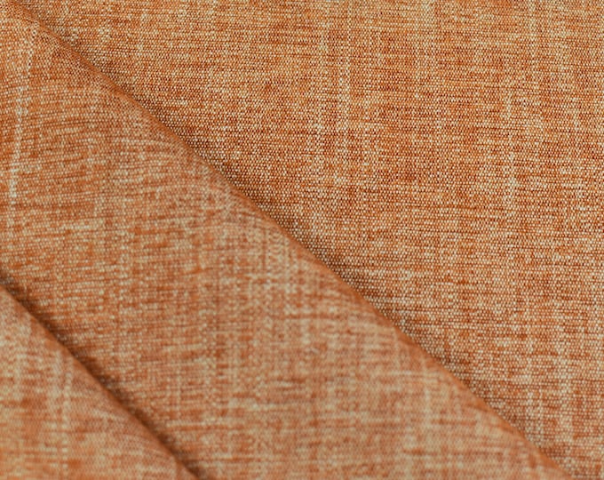 FABRIC 35297-12 RUTLEDGE TERRACOTTA By Kravet, High Performance Chenille, Good for Upholstery, Drapery, Bedding, Pillows, 54" yd,