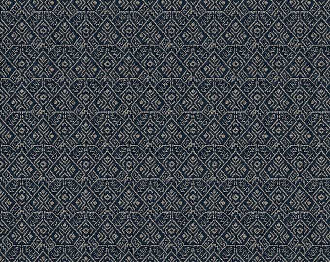 Fabric Canyon Weave Charcoal or Indigo By Fabricut, Good for Drapery, Bedding, Pillows,