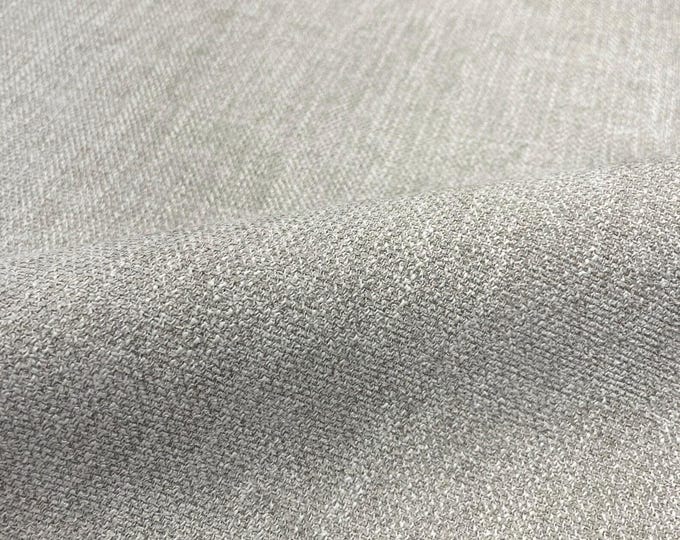 Crypton Sense Pewter Linen Texture, Use for Upholstery, Cushions, Drapery,