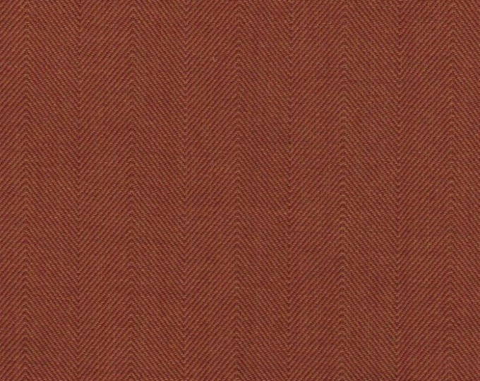 Fabrics Copley Solid Terra Cotta D3216 By Roth & Tompkins, Use for Cushions, Upholstery, Drapery, Valance,