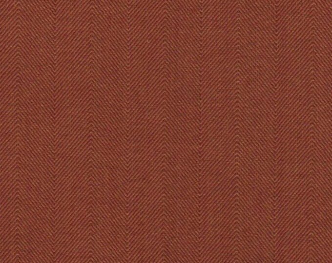 Fabrics Copley Solid Terra Cotta D3216 By Roth & Tompkins, Use for Cushions, Upholstery, Drapery, Valance,