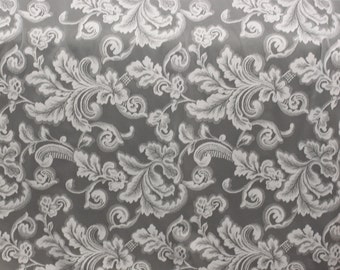 Lace Fabric 118" wide, Pearl - White by Swavelle Mill Creek, Paisley Lace fabric, For Drapery, Dress, Home decor, Wedding, Table Cloth,