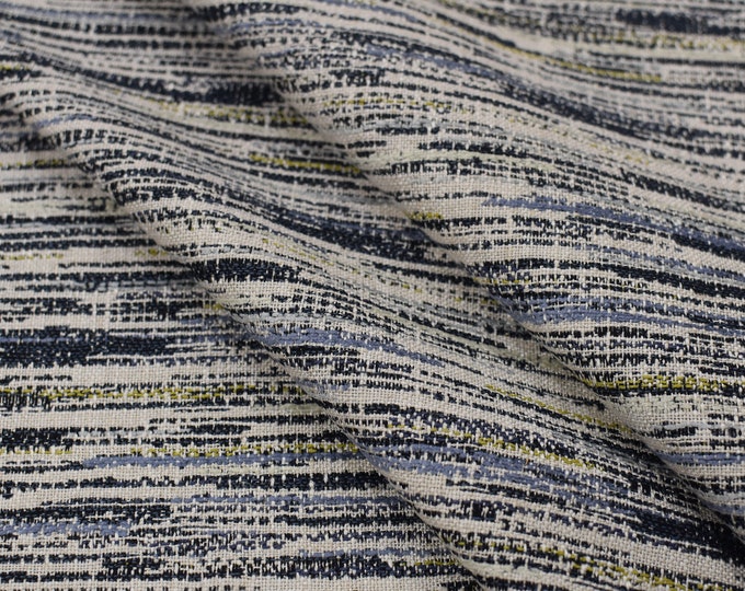 Romo fabric Monti Ink V3357-02 By Villa Nova, Textured Weave, Good For Upholstery, Drapery, Bedding, Dress,