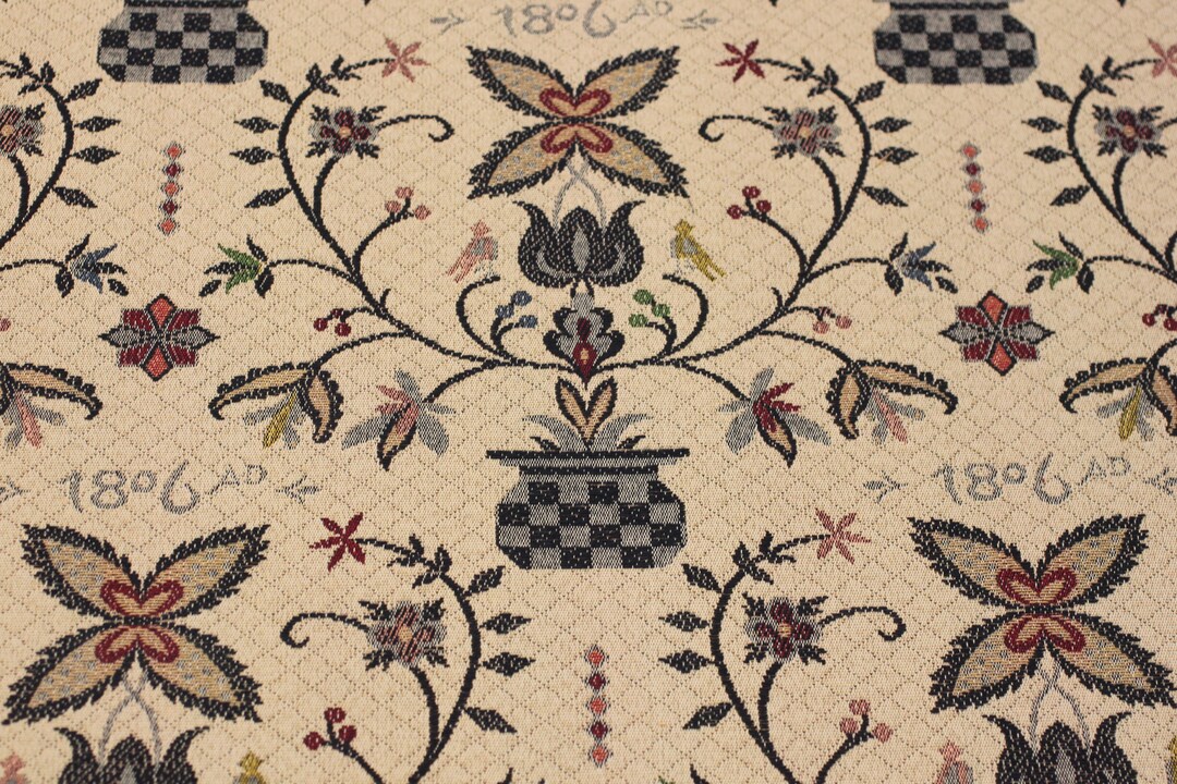FABRIC Early America Tapestry Fabric, 1806 New Holland, Good for