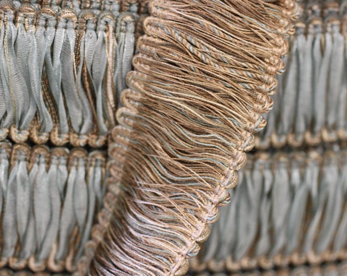 Loop Brush Fringe high end, by Fabricade Trim, 1469-9576 Loop Brush Fringe,  For Drapery, Upholstery, Pillows, Lamp Shade,