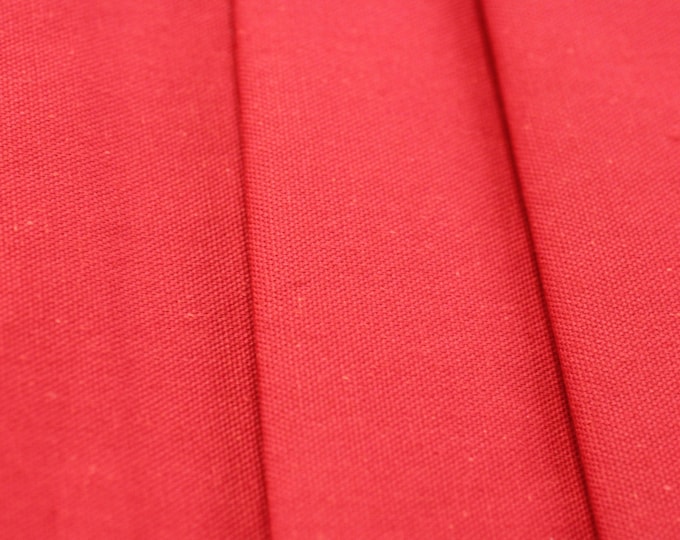Fabric Solid Red Canvass, 52", For Drapery, Bedding, Slip covers, Hand Bags, Home decor,