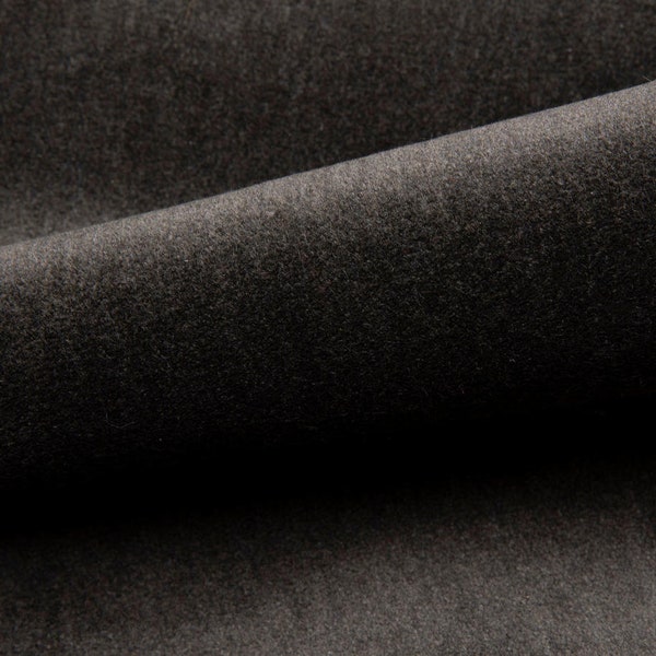 Holly Hunt Velvet Fabric New Fortune Onyx 150/12 , Use for Indoor/Outdoor,  Patio furniture, Cushions, Upholstery,