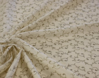 FABRIC Embroidered scroll fabric, For Drapery, Bedding, Dress, Decor, Pillows,