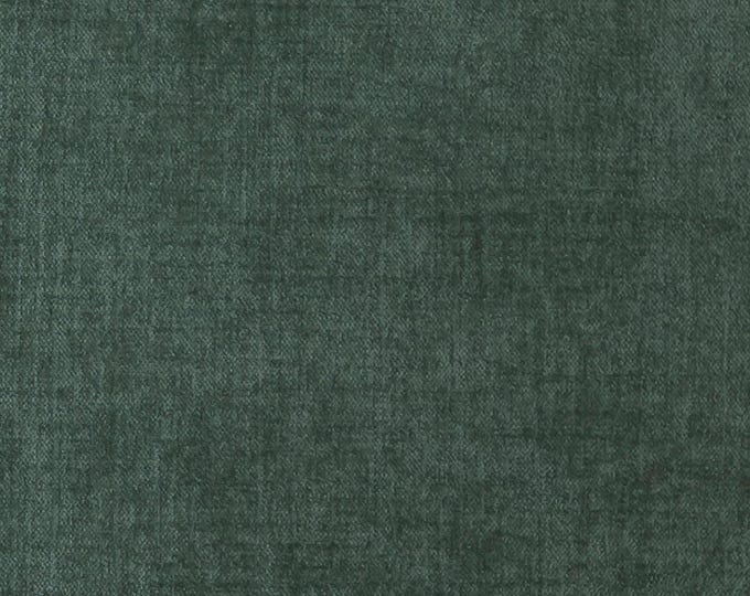 Chenille Fabric, Normandy EVERGREEN NMD 6575 By Wolf Gordon. 54" wide, Good for Upholstery, Drapery, Bedding, Dress,