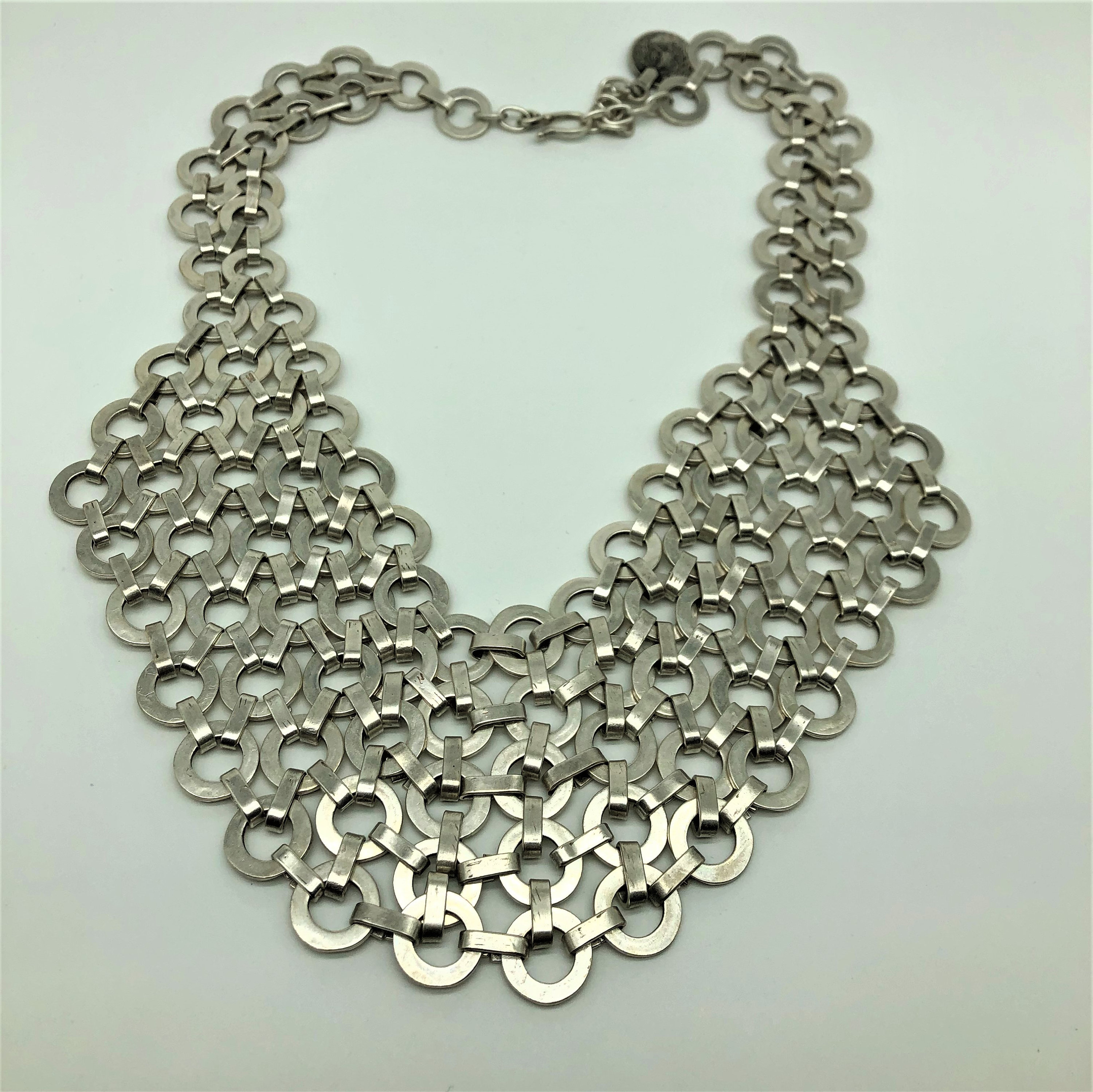 Handmade Silver and Zinc Tribal Statement Necklace Ethnic Jewellery