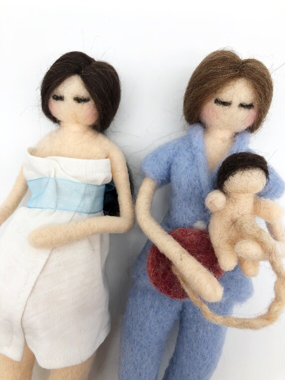 Aoaoy Educational Family Puppet Set – Dad, Pregnant Mom, Boy, Girl & Baby Dolls With Clothes & Accessories