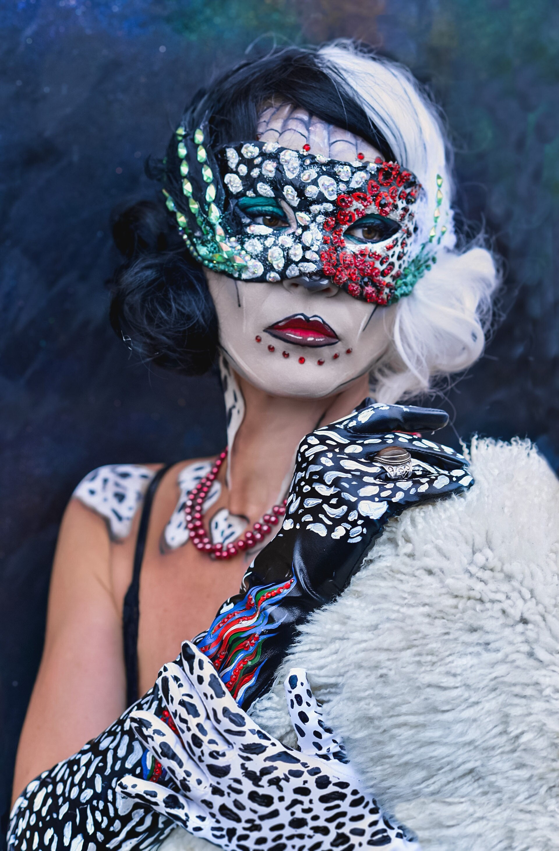 Cruella Masquarade Mask, Cruella Cosplay, Cruella De Ville  display picture 2