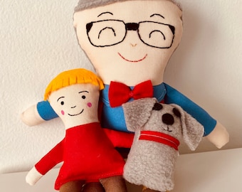 Mr. Dressup and friends plush set