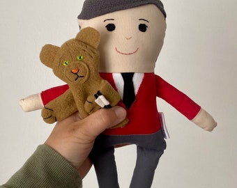 Mr. Rogers and Daniel Striped Tiger plush doll set