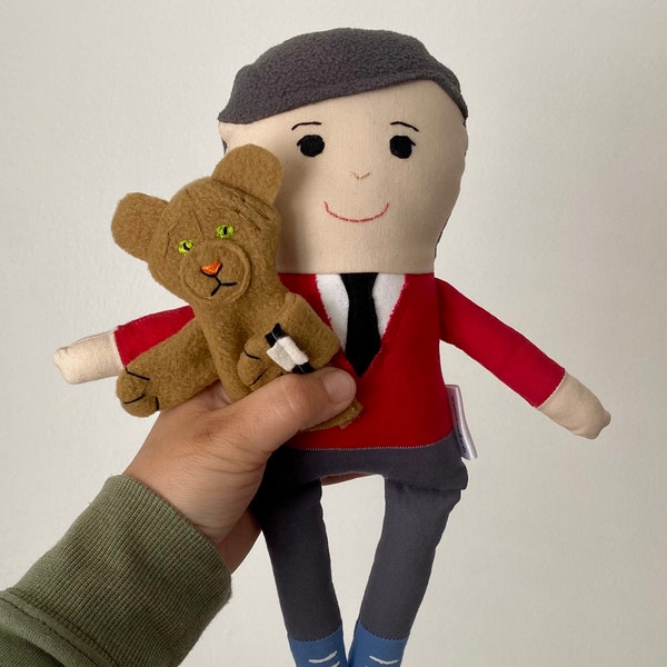 Mr. Rogers and Daniel Striped Tiger plush doll set