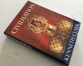 CIVILISATION A Personal View - KENNETH CLARK, 1969, World History, Coffee Table Reference Book, Photography, Art, Dustcover, Red Hardcover