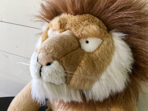 large lion stuffed animal