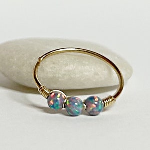 Conch Ohrring Opal Piercing Ring, Conch Ohr Piercing Ohr, Conch Piercing Schmuck, Ohr Piercing Conch Schmuck, Opal Ohrringe, Ohr Manschette