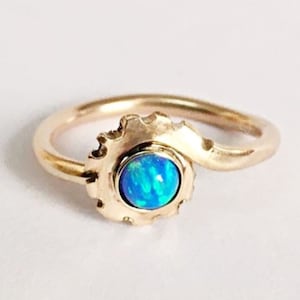 Brinco de hélice de argola de cartilagem 16g, joias de opala, joias de piercing de hélice, argola de cartilagem ouro, argola de hélice ouro 14k, brinco de cartilagem de opala 18g