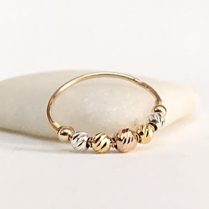 Conch Earring Hoop 14K, Yellow Rose Gold Conch Hoop Earring, Conch Jewelry Gold, Body Jewelry Ear, Conch Piercing Hoop, Piercing Jewelry 14K