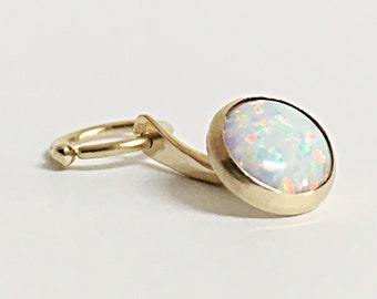 Bauchnabel Ringe, Opal Nabel Ring, Bauch Schmuck Opal, Bauch Piercing Schmuck, 14K Bauch Ring Gold, Bauchnabel Piercing Gold, Belly Barbell 14K