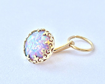 Opal Bauchnabel Ring, Bauch Ring gold,Bauchnabel Piercing 8mm,Bauch Schmuck 14K,Bauchnabel Ring,Körperschmuck Piercing Bauch,Bauchnabel Schmuck gold