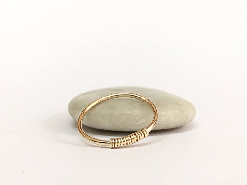 Conch Jewelry 18K Conch Ring 18K Conch Piercing Hoop 9K Gold Conch Piercing Conch Pierced Earring Conch Hoop 14K Conch Earring Hoop