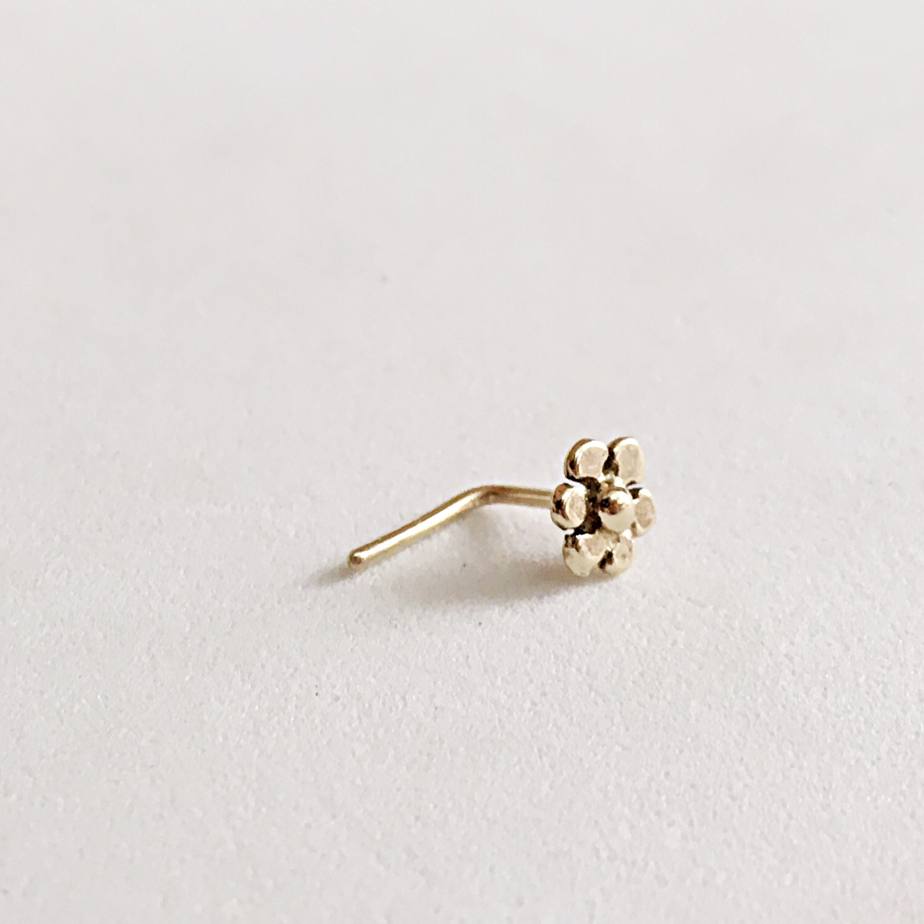 Nose Stud Gold 14K Nose Jewelry 20g Nose Piercing Stud Etsy Israel