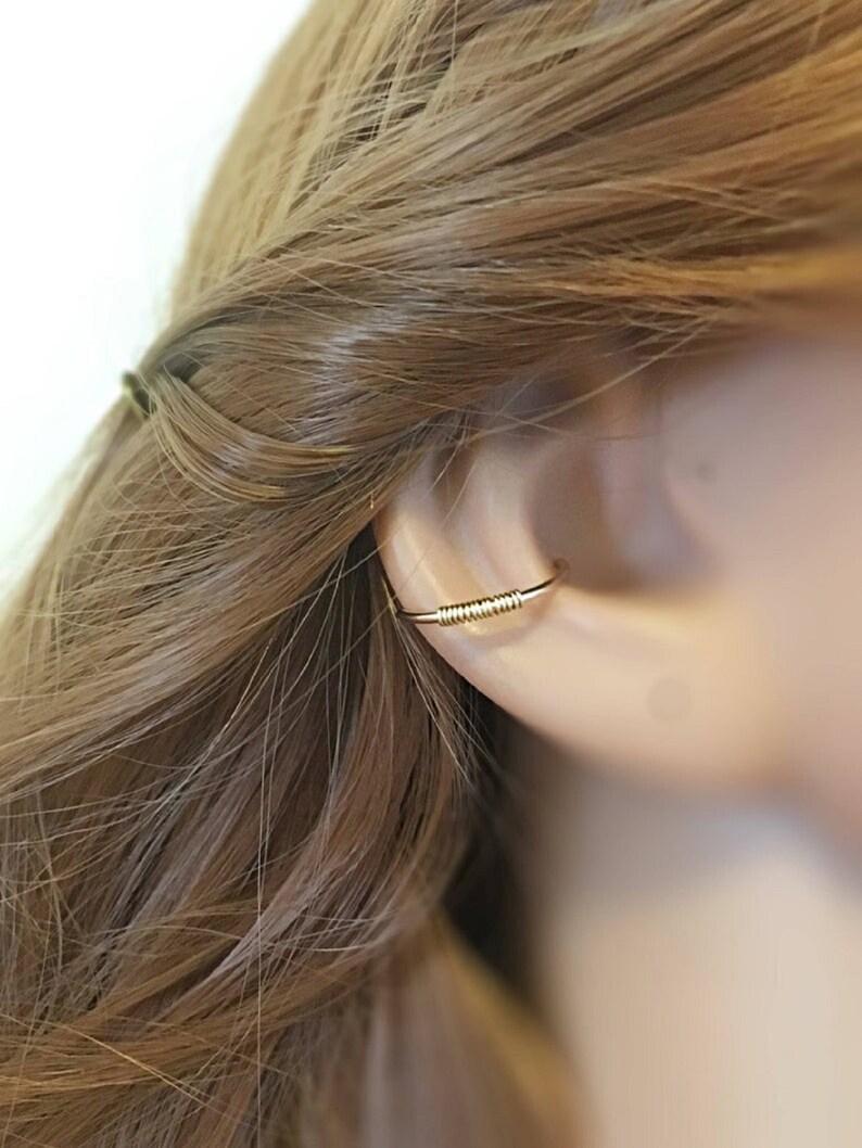 Conch Jewelry 18K Conch Ring 18K Conch Piercing Hoop 9K Gold Conch Piercing Conch Pierced Earring Conch Hoop 14K Conch Earring Hoop