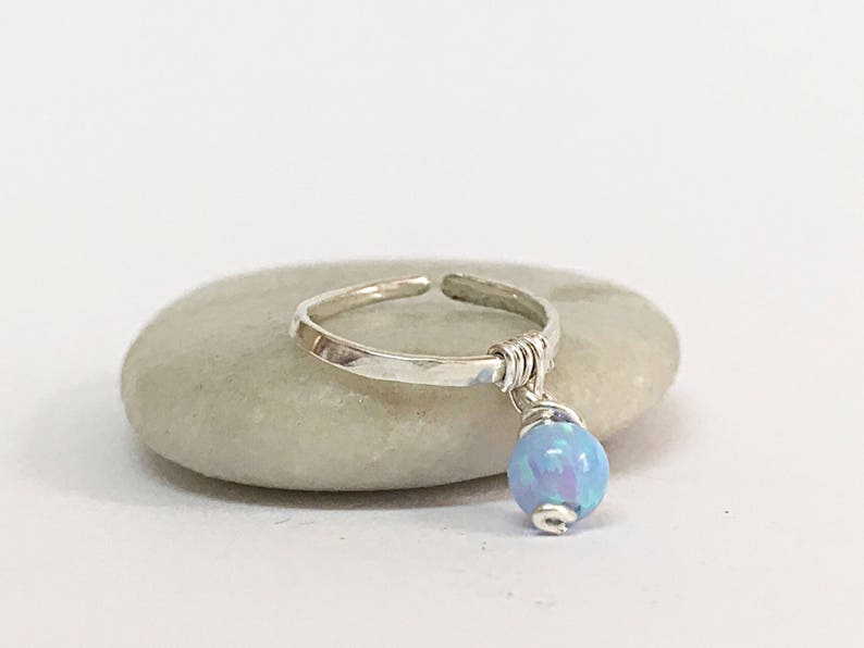 Conch Piercing Jewelry Piercing Ring Conch Hoop 16g Opal Conch Earring Hoop 18g Conch Piercing 16g Hammered Earring Silver Conch Ring