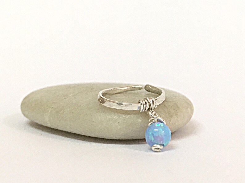 Conch Piercing Jewelry Piercing Ring Conch Hoop 16g Opal Conch Earring Hoop 18g Conch Piercing 16g Hammered Earring Silver Conch Ring