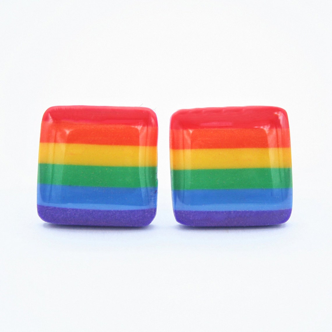 Rainbow Earrings Gay Pride Earrings Pride Jewelry LGBT Etsy
