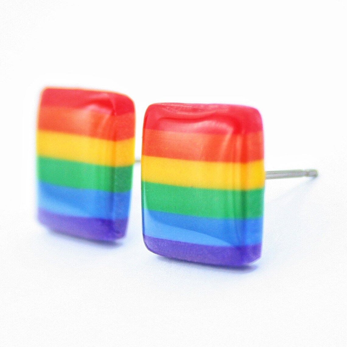 Rainbow Earrings Gay Pride Earrings Pride Jewelry LGBT Etsy