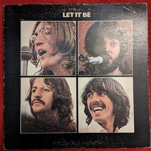 The Beatles Let It Be John Paul George And Ringo Vintage Vinyl LP Record Album