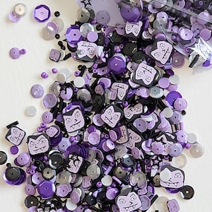 Purple and Black Dracula Sequin Mix #2 - TWO TABLESPOONS