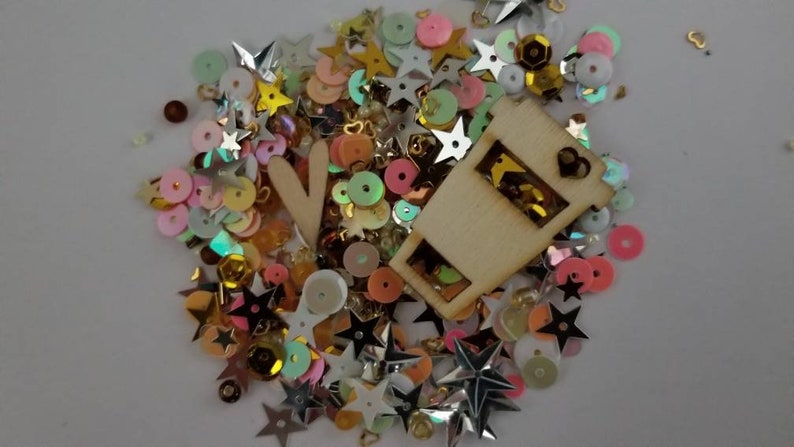 Coffee Confetti Shaker Filler