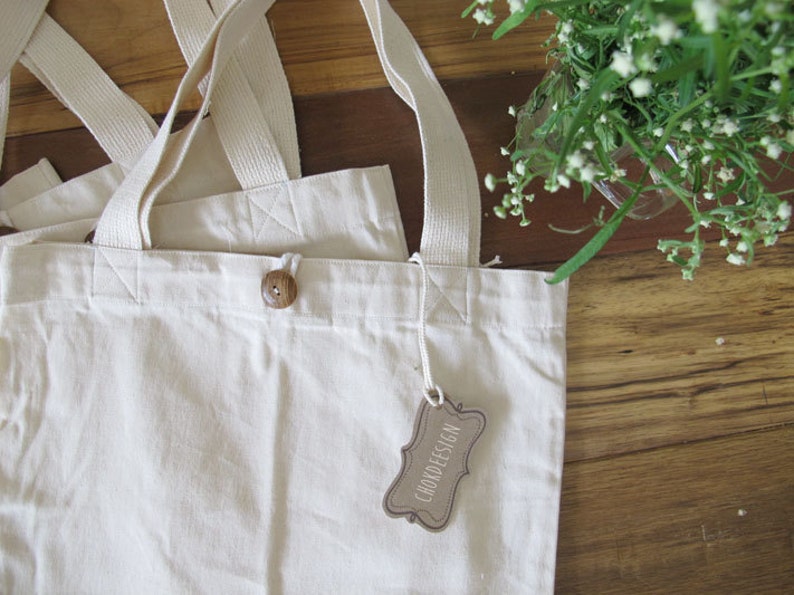 Natural 100/% Cotton canvas Tote Bag Blank