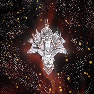 Lucifer the great Torchbearer pendant, 925 sterling silver, Eosphoros, Light-bringer, Morningstar, Phosphorus, Venus, occult, magick, witch