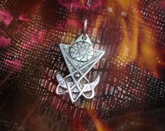 Eosphoros, the dawn-bringer pendant, 925 sterling silver, Lucifer, Phosphorus, Venus, sigil, occult, magick, pentacle, witch, witchcraft