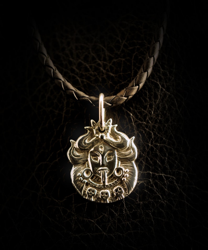Ma Kali pendant 925 sterling silver Mahakali Kalika Etsy