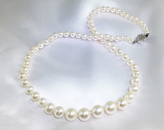 Diana - Heirloom Quality Limited Edition - AAA+ High Lustre Graduated Pearl Necklace