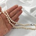Del Rio - Luxury AAA+ Freshwater Pearl Necklace -  Golden Overtone High Lustre 