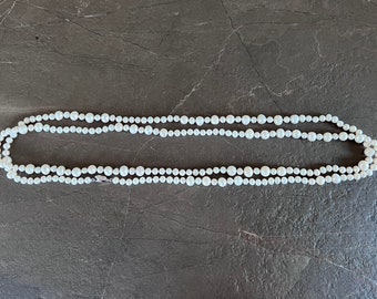 Rive Gauche - Stunning 60 inch Pearl Rope Necklace - Mixed 6mm & 9mm Hand-knotted Freshwater Pearls