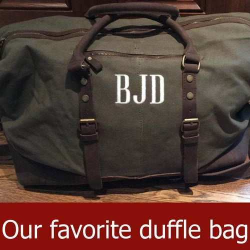 Travel Bag Weekender Duffel Bag for Men Custom Canvas Duffel Etsy