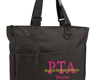 Bolsa de Doctor en Fisioterapia Regalo de Terapia Ocupacional Asistente de Fisioterapia, PTA, PT, OT Graduación de Terapeuta Personalizada