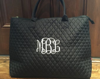 Gift For New Mom Bag - Pregnancy Gift - Quilted Tote Bag For Woman - Overnight Bag - Hospital Bag For Mom - Getaway Bag - Maternity Bag