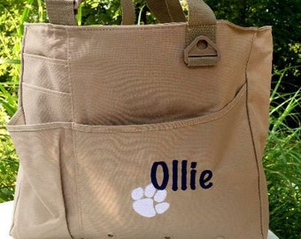 Doggie Day Care Bag - Dog Travel Tote - Dog Tote - Dog Bag - Day Camp Bag - Heavy Duty Puppy Tote - Dog Gift - Etsy Bestseller Animal Tote